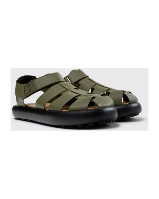 Flat Sandals Camper de hombre de color Green