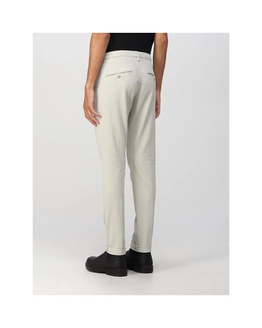 Dondup Gray Slim-Fit Trousers for men
