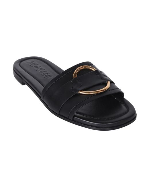 Moncler Black Sliders