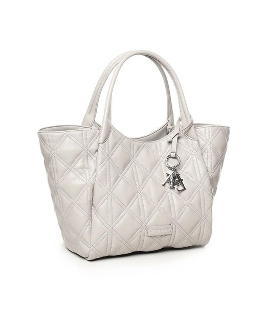Emporio Armani White Shopping Bags