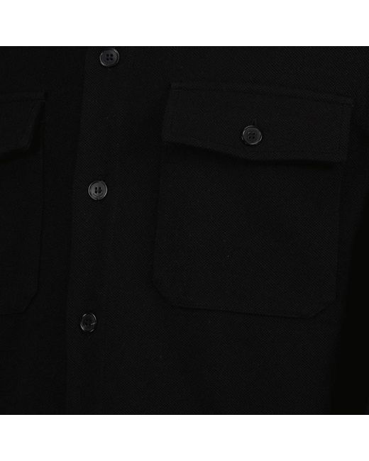 Saint Laurent Oversized baumwollhemd in Black für Herren