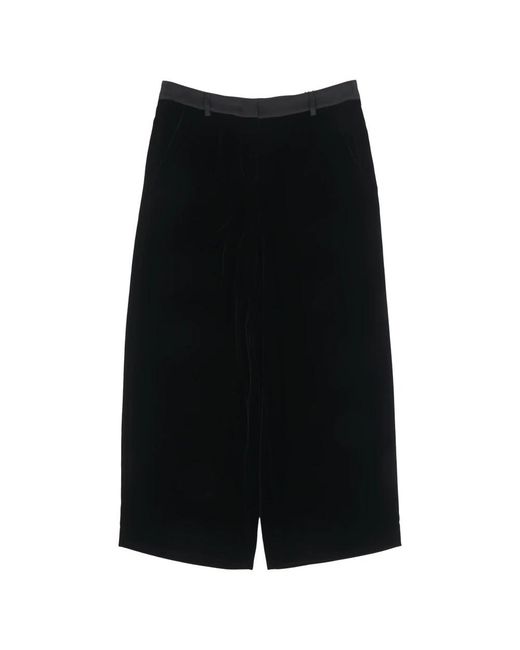 Giorgio Armani Black Wide Trousers