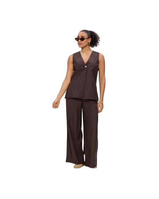 Object Objisla Yui S/L Lo Waistcoat in het Red