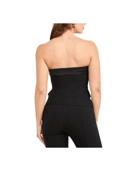 Sleeveless Tops Guess de color Black