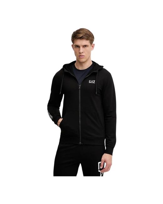 Zip-Throughs EA7 pour homme en coloris Black