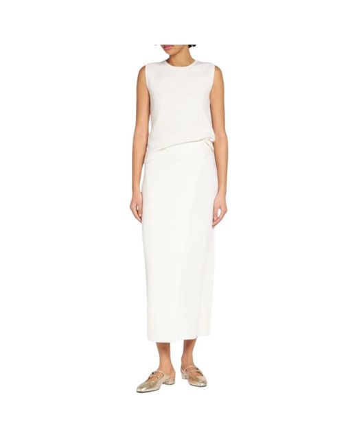 Max Mara White Maxi Skirts