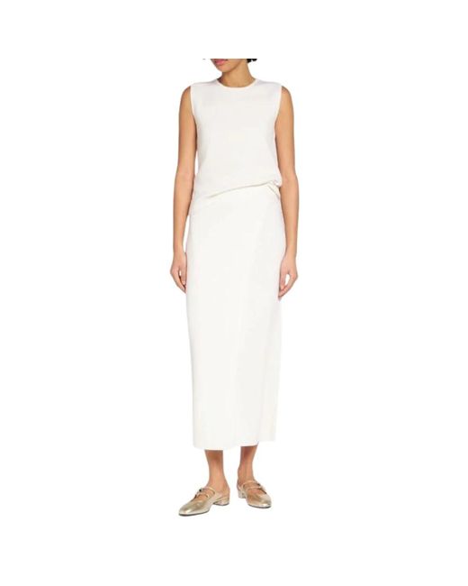 Max Mara Maxi Skirts in het White