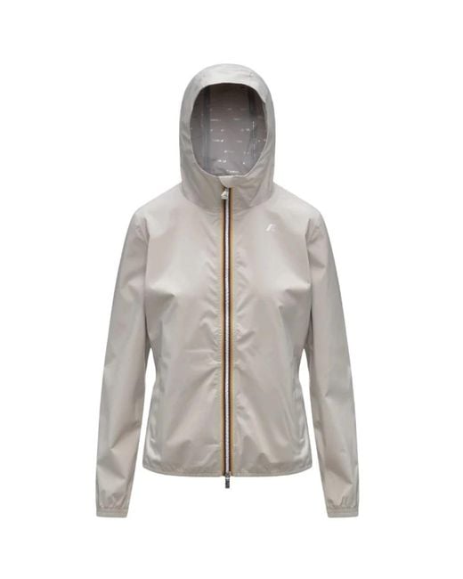 K-Way Gray Rain Jackets
