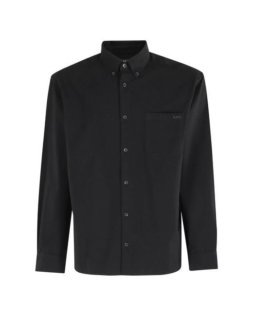A.P.C. Black Casual Shirts for men