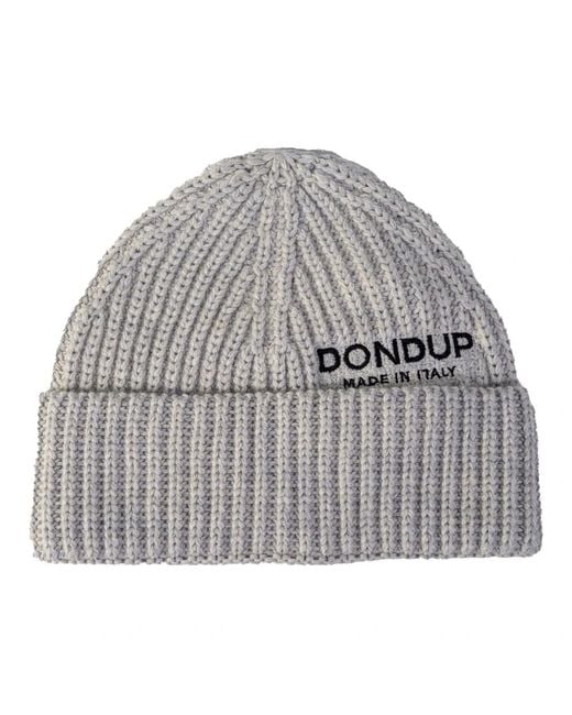 Dondup Gray Beanies for men
