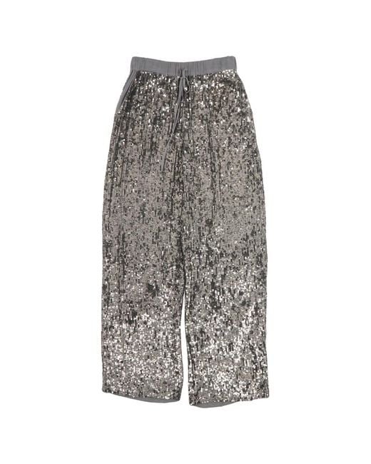 P.A.R.O.S.H. Gray Wide Trousers