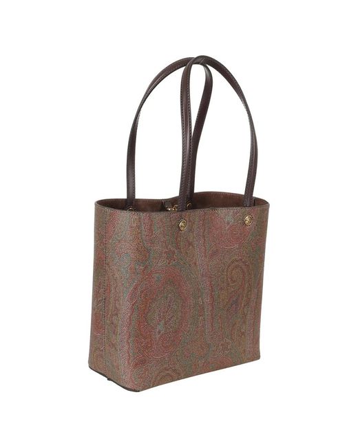 Etro Brown Shopping Bags