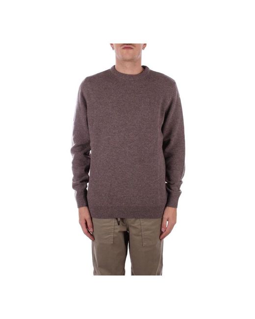 Barbour Beiger pullover mit ellbogen-patches in Brown für Herren