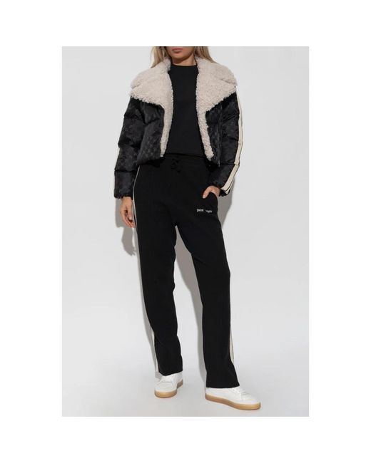 Palm Angels Jassen ,Zwart ,Short Faux Fur Jacket in het Black
