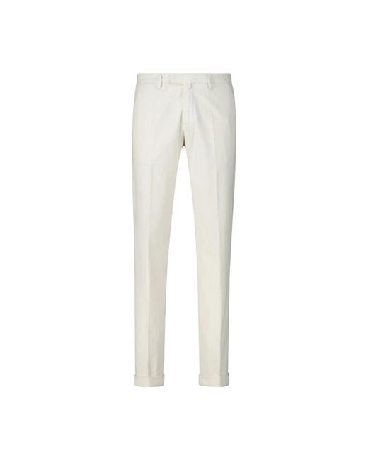 BRIGLIA Slim-Fit Trousers in het White voor heren