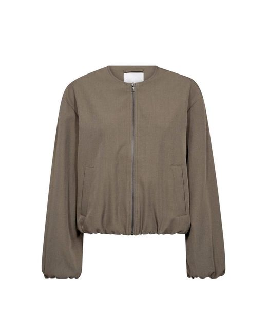 Light Jackets co'couture de color Green