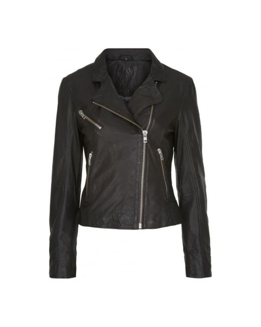 Notyz Black Leather Jackets