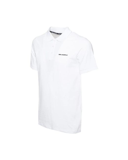 Karl Lagerfeld White Polo Shirts for men