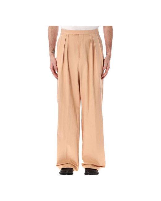 Dries Van Noten Natural Wide Trousers for men