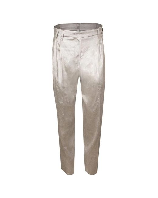 Brunello Cucinelli Rechte Broek in het Gray