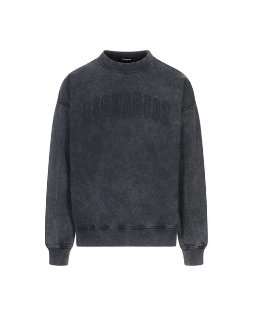 DSquared² Grafiet Katoenen Sweatshirt in het Gray voor heren