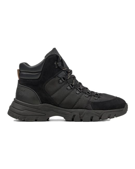 Boss Black Lace-Up Boots for men