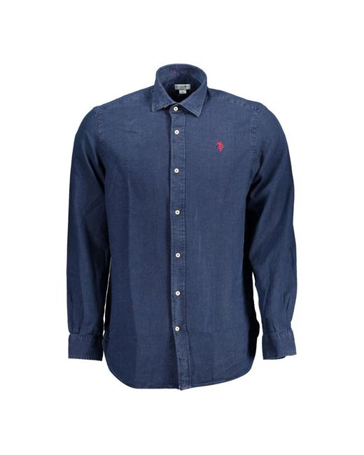 U.S. POLO ASSN. Blue Casual Shirts for men