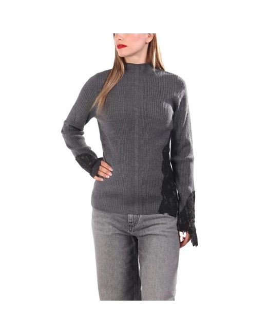 Pinko Truien &Gt; Truien Met Ronde Hals in het Gray