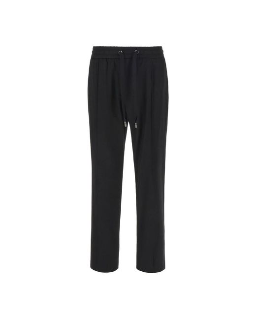 Dolce & Gabbana Slim-Fit Trousers in het Black voor heren