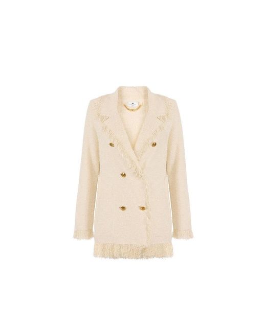Elisabetta Franchi Natural Blazers
