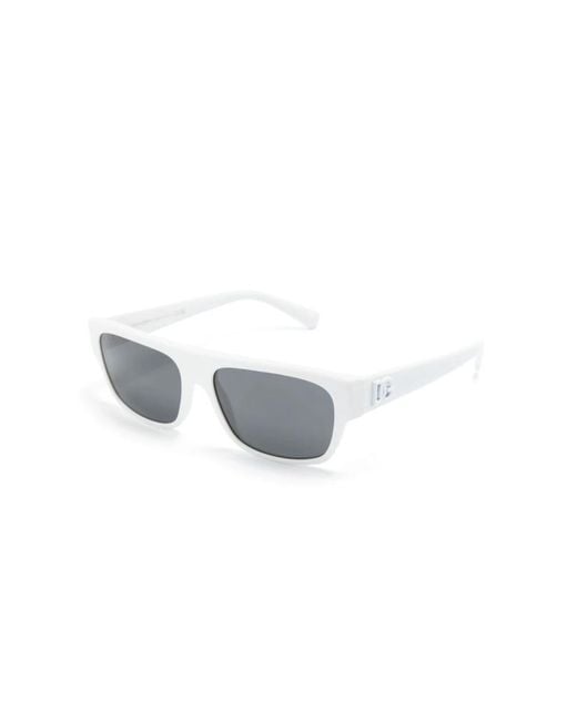 Dolce & Gabbana White Sunglasses for men