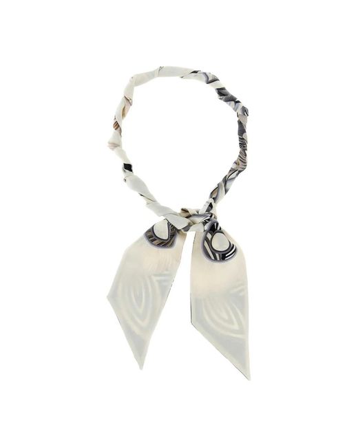 Silky Scarves Ferragamo de color Metallic