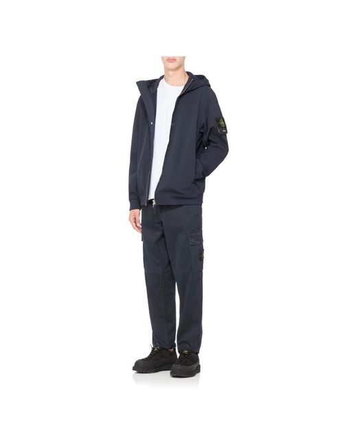 Stone Island Blue Light Jackets for men