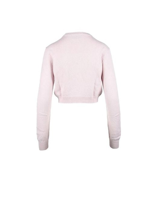 Round-Neck Knitwear Chiara Ferragni de color Pink