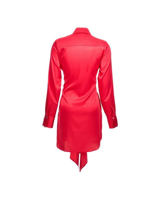 Le twins Red Shirt Dresses