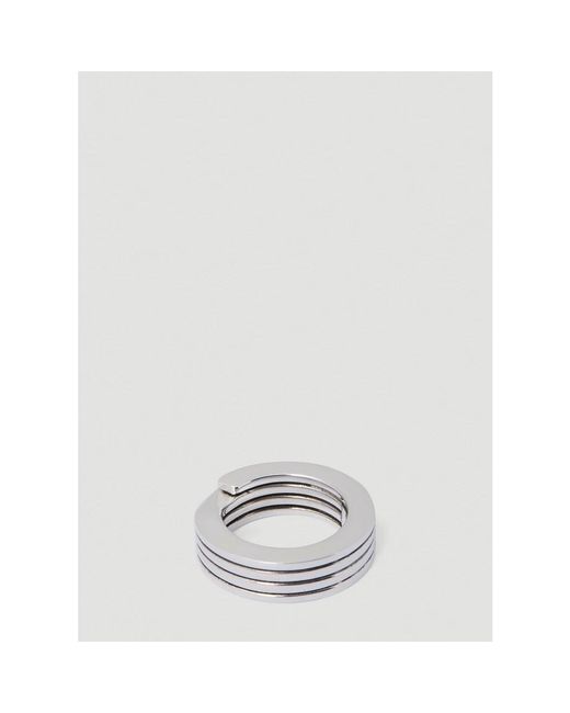 Bottega Veneta Metallic Layered Ring
