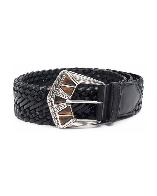 Etro Accessoires ,Zwart ,Gebosseerde Gesp Riem, Verstelbaar Ontwerp in het Black