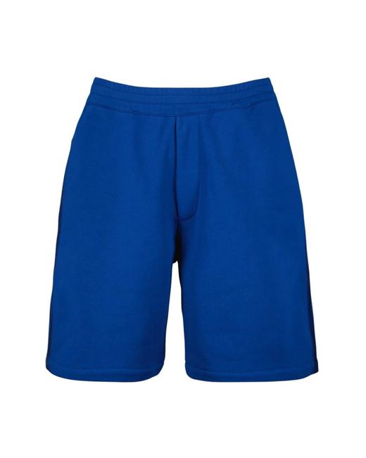 McQueen Blue Casual Shorts for men