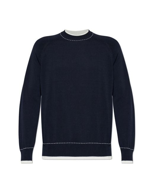 Eleventy Blue Round-Neck Knitwear for men
