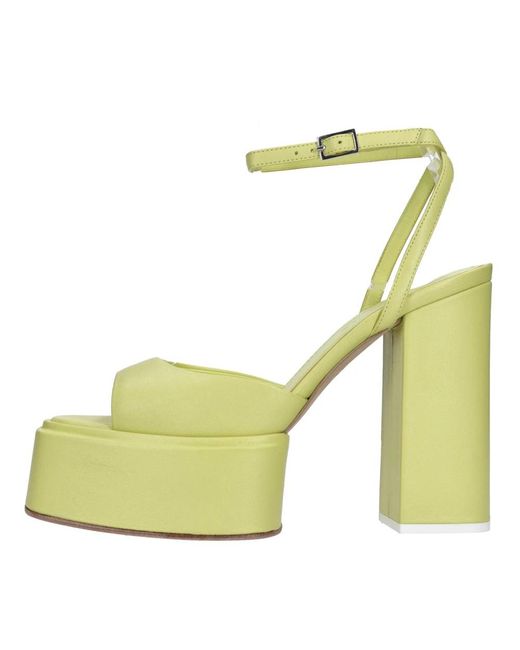 3Juin Yellow High Heel Sandals