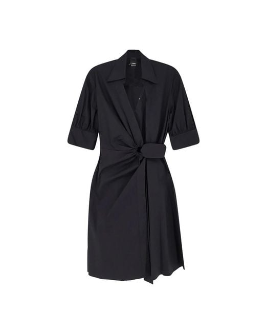 Pinko Blue Wrap Dresses