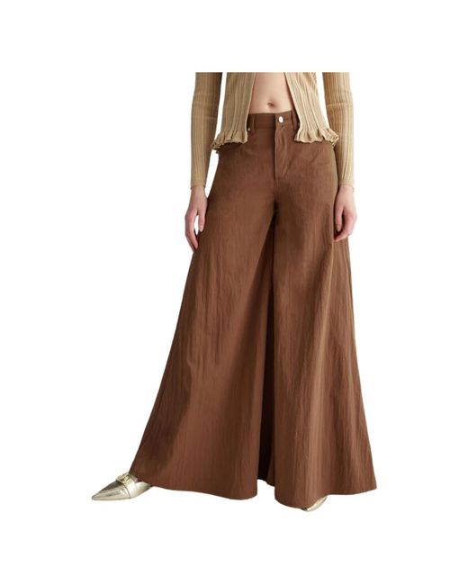 Trousers > wide trousers Liu Jo en coloris Brown