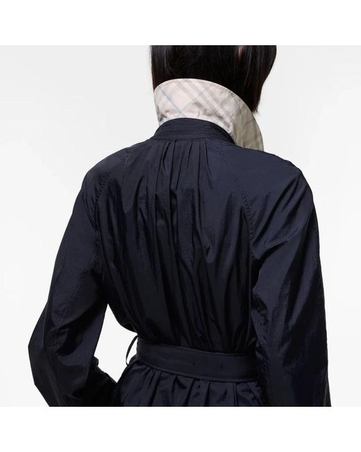 Burberry Black Belted Coats