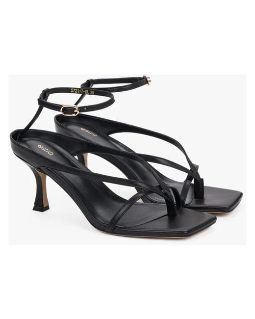 ESTRO Blue High Heel Sandals