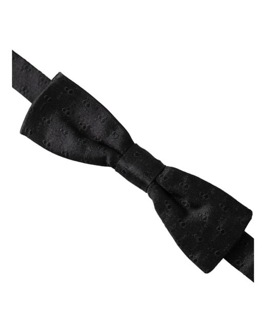 Dolce & Gabbana Black Bowties for men