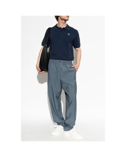 KENZO Blue Wide Trousers for men