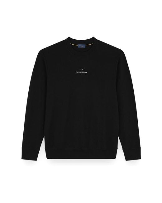 Paul & Shark X-Soft Sweatshirt Aus Baumwolle Mit Logo-Druck, Mann, Größe in Black für Herren