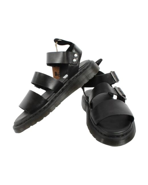 Dr. Martens Black Flat Sandals for men