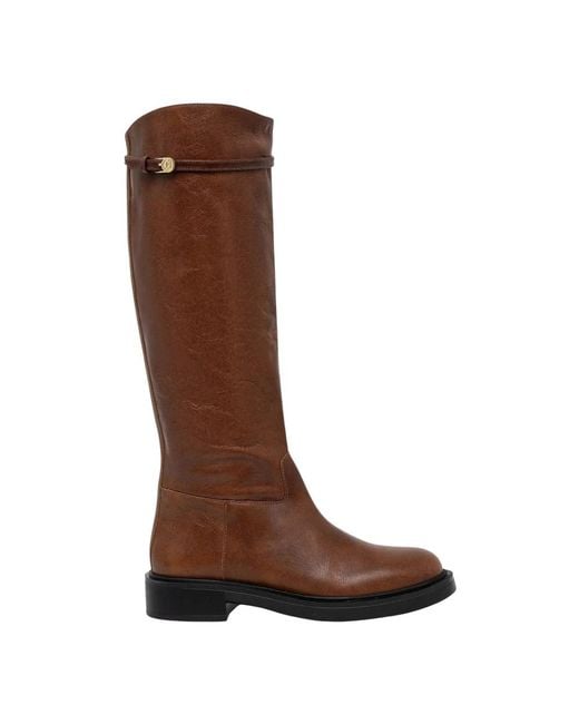 Pollini Brown High Boots