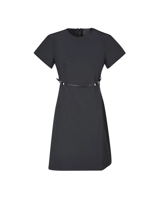 Givenchy Kleedjes ,Zwart ,Katoen Zwarte Jurk Met Unieke Details in het Black
